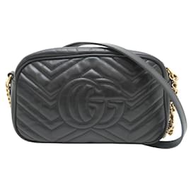 Gucci-Gucci GG Marmont Women's Shoulder Bag-Black