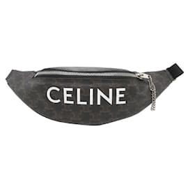 Céline-Celine Men's Body Bag PVC Triomphe-Brown,Black