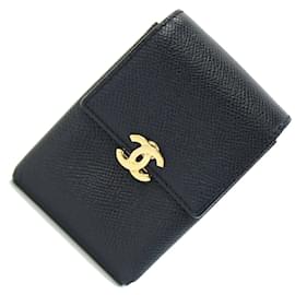 Chanel-Chanel Black Leather Cigarette Case-Black