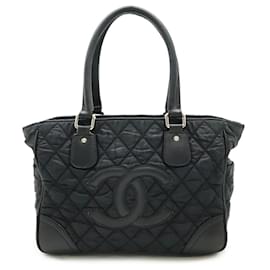 Chanel-Chanel Matelasse Coco Mark Tote Bag-Black