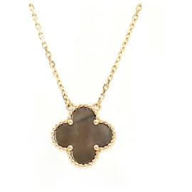 Van Cleef & Arpels-Van Cleef & Arpels Alhambra Necklace-Brown,Golden