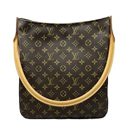 Louis Vuitton-Louis Vuitton Looping GM Monogram Shoulder Bag-Brown,Monogram