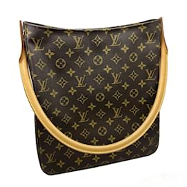 Louis Vuitton-Louis Vuitton Looping GM Monogram Shoulder Bag-Brown,Monogram