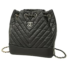 Chanel-Chanel Black Calfskin Backpack-Black