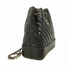 Chanel-Chanel Black Calfskin Backpack-Black