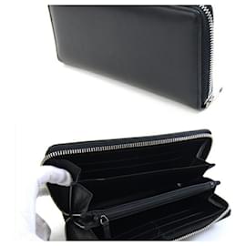 Gucci-Gucci Round Long Wallet with Blade Embroidery-Black