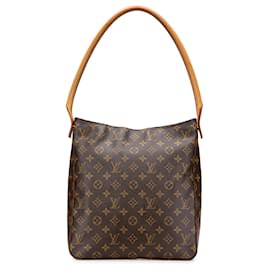 Louis Vuitton-Louis Vuitton Brown Monogram Looping GM-Brown