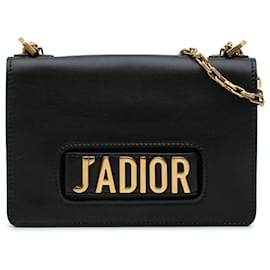 Dior-Dior Black Calfskin JAdior Chain Flap-Black