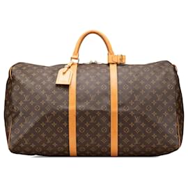 Louis Vuitton-Louis Vuitton Brown Monogram Keepall 60-Brown