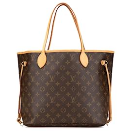 Louis Vuitton-Louis Vuitton Brown Monogram Neverfull MM-Brown