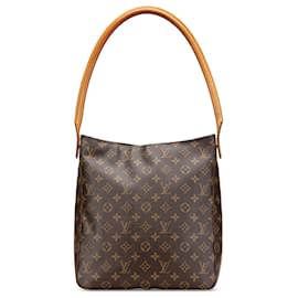 Louis Vuitton-Louis Vuitton Brown Monogram Looping GM-Brown
