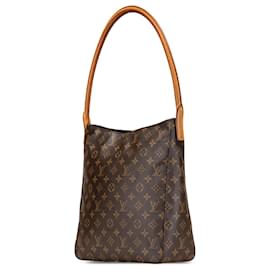 Louis Vuitton-Louis Vuitton Brown Monogram Looping GM-Brown