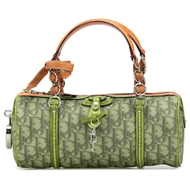 Dior-Dior Green Diorissimo Trotter Coated Canvas Romantique Handbag-Green