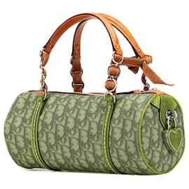 Dior-Dior Green Diorissimo Trotter Coated Canvas Romantique Handbag-Green