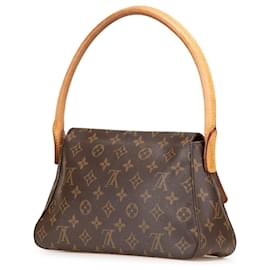 Louis Vuitton-Louis Vuitton Brown Monogram Mini Looping-Brown