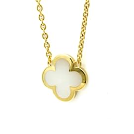 Van Cleef & Arpels-Van Cleef & Arpels Pure Alhambra Necklace-Golden