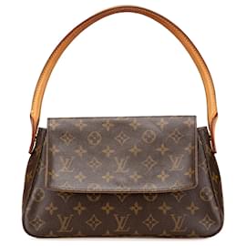 Louis Vuitton-Louis Vuitton Brown Monogram Mini Looping-Brown