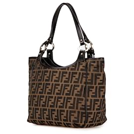 Fendi-Fendi Brown Zucca Canvas Chef Tote-Brown
