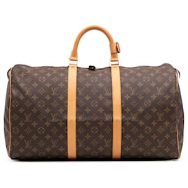 Louis Vuitton-Louis Vuitton Brown Monogram Keepall 50-Brown