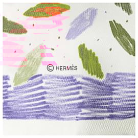 Hermès-Hermès Purple Chacun Fait Son Nid Silk Scarf-Purple
