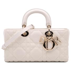 Dior-Dior White Medium Technical Fabric Macrocannage Lady D Joy-White