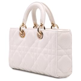 Dior-Dior White Medium Technical Fabric Macrocannage Lady D Joy-White