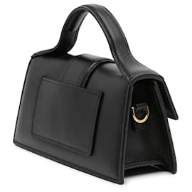 Jacquemus-Jacquemus Black Mini Calfskin Le Bambino Satchel-Black