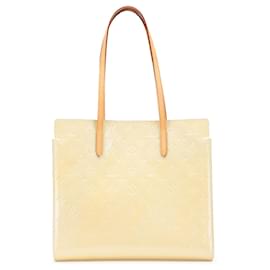 Louis Vuitton-Louis Vuitton Brown Monogram Vernis Catalina East/West-Brown,Beige