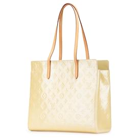 Louis Vuitton-Louis Vuitton Brown Monogram Vernis Catalina East/West-Brown,Beige