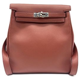 Hermès Hermes Kelly Ad PM Rucksack Rot
