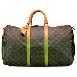 Louis Vuitton-Louis Vuitton Brown Monogram Keepall 50-Brown