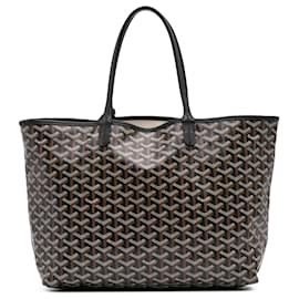 Goyard-Goyard Black Goyardine Saint Louis PM-Black