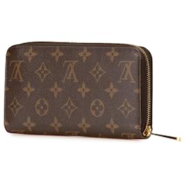 Louis Vuitton-Louis Vuitton Brown Monogram Illustre Zippy long wallet-Brown