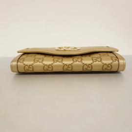 Gucci-Gucci Long Wallet Guccissima 282434-Golden