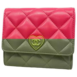 Chanel-Chanel Pink Tri-fold Wallet-Pink