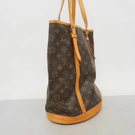 Louis Vuitton-Louis Vuitton Monogram Bucket Tote Bag-Brown