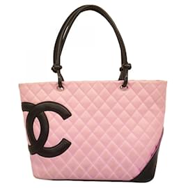 Chanel-Chanel Pink Lambskin Tote Bag-Pink
