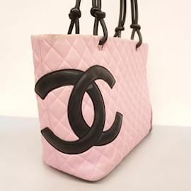 Chanel-Chanel Pink Lambskin Tote Bag-Pink