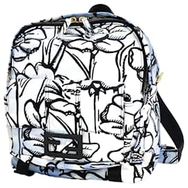 Fendi-Fendi California Sky Nylon Backpack-Black,Blue