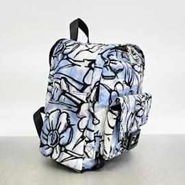 Fendi-Fendi California Sky Nylon Backpack-Black,Blue
