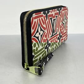 Louis Vuitton-Louis Vuitton Long Wallet LV Crafty Zippy M69436-Red,Cream