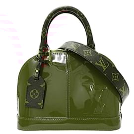 Louis Vuitton-Louis Vuitton Alma BB Handbag in Scarlet Red-Red