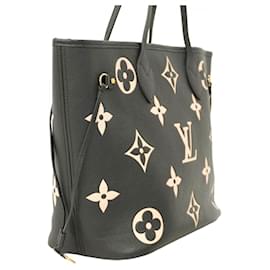 Louis Vuitton-Louis Vuitton Monogram Empreinte Bicolor Tote Bag-Black,Beige