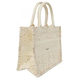 Christian Dior-Christian Dior White Cotton Tote Bag-White