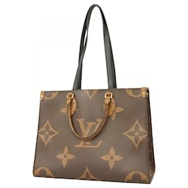 Louis Vuitton-Louis Vuitton Monogram Reverse On The Go MM Tote Bag-Brown