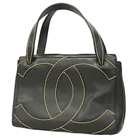 Chanel-Chanel Handbag Wild Stitch in Black-Black