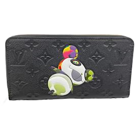 Louis Vuitton-Louis Vuitton Long Wallet Monogram Empreinte Zippy-Black