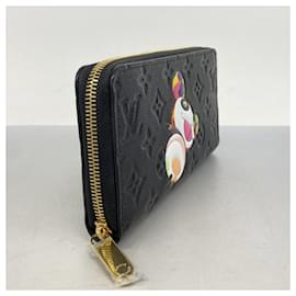 Louis Vuitton-Louis Vuitton Long Wallet Monogram Empreinte Zippy-Black