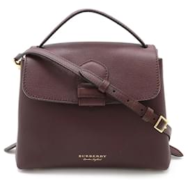 Burberry-Burberry Nova Check Handbag-Dark red