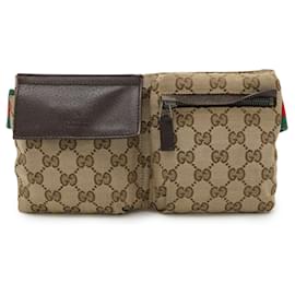 Gucci-Gucci GG Canvas Sling Bag-Red,Green,Khaki,Dark brown